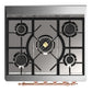 ILVE Majestic III 30-Inch Dual Fuel Range with 5 Sealed Burners, 4 cu. ft. Oven, Emerald Green with Copper Trim, Liquid Propane, Solid Door, UM30QNR3EGPLP