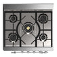 ILVE Majestic III 30-Inch Dual Fuel Range with 5 Sealed Burners, 4 cu. ft. Oven, Mightnight Blue with Chrome Trim, Liquid Propane, Solid Door, UM30QNR3MBCLP