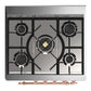 ILVE Majestic III 30-Inch Dual Fuel Range with 5 Sealed Burners, 4 cu. ft. Oven, Mightnight Blue with Copper Trim, Liquid Propane, Solid Door, UM30QNR3MBPLP