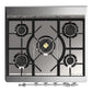 ILVE Majestic III 30-Inch Dual Fuel Range with 5 Sealed Burners, 4 cu. ft. Oven, Matte Graphite with Chrome Trim, Liquid Propane, Solid Door, UM30QNR3MGCLP