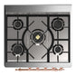 ILVE Majestic III 30-Inch Dual Fuel Range with 5 Sealed Burners, 4 cu. ft. Oven, Matte Graphite with Copper Trim, Natural Gas, Solid Door, UM30QNR3MGP