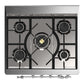 ILVE Majestic III 30-Inch Dual Fuel Range with 5 Sealed Burners, 4 cu. ft. Oven, RAL with Chrome Trim, Liquid Propane, Solid Door, UM30QNR3RACLP