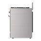 ILVE Majestic III 30-Inch Dual Fuel Range with 5 Sealed Burners, 4 cu. ft. Oven, Stainless Steel with Chrome Trim, Natural Gas, Solid Door, UM30QNR3SSC