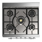 ILVE Majestic III 30-Inch Dual Fuel Range with 5 Sealed Burners, 4 cu. ft. Oven, Stainless Steel with Chrome Trim, Natural Gas, Solid Door, UM30QNR3SSC