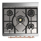ILVE Majestic III 30-Inch Dual Fuel Range with 5 Sealed Burners, 4 cu. ft. Oven, White with Copper Trim, Liquid Propane, Solid Door, UM30QNR3WHPLP