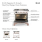 ILVE Majestic III 36-Inch Dual Fuel Range with 6 Sealed Burners + Griddle, 3.5 cu. ft. Oven, Mightnight Blue with Copper Trim, Natural Gas, Triple Glass Door, UM36FNR3MBP