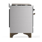 ILVE Majestic III 48-Inch Dual Fuel Range with 5 Sealed Burners + Griddle + French Top, 5.02 cu. ft. Oven, Stainless Steel with Burnished Trim, Liquid Propane, Triple Glass Door, UM48FNR3SSBLP