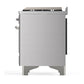 ILVE Majestic III 48-Inch Dual Fuel Range with 5 Sealed Burners + Griddle + French Top, 5.02 cu. ft. Oven, Stainless Steel with Chrome Trim, Natural Gas, Triple Glass Door, UM48FNR3SSC