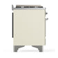 ILVE Majestic III 48-Inch Dual Fuel Range with 5 Sealed Burners + Griddle + French Top, 5.02 cu. ft. Oven, Antique White with Chrome Trim, Liquid Propane, Solid Door, UM48FQNR3AWCLP