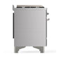 ILVE Majestic III 48-Inch Dual Fuel Range with 5 Sealed Burners + Griddle + French Top, 5.02 cu. ft. Oven, Stainless Steel with Chrome Trim, Liquid Propane, Solid Door, UM48FQNR3SSCLP