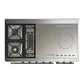 ILVE Majestic III 48-Inch Dual Fuel Range with 5 Sealed Burners + Griddle + French Top, 5.02 cu. ft. Oven, RAL with Burnished Trim, Natural Gas, Triple Glass Door, UM48FSNR3RAB