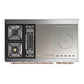 ILVE Majestic III 48-Inch Dual Fuel Range with 5 Sealed Burners + Griddle + French Top, 5.02 cu. ft. Oven, RAL with Copper Trim, Natural Gas, Triple Glass Door, UM48FSNR3RAP