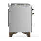 ILVE Majestic III 48-Inch Dual Fuel Range with 5 Sealed Burners + Griddle + French Top, 5.02 cu. ft. Oven, Stainless Steel with Burnished Trim, Liquid Propane, Triple Glass Door, UM48FSNR3SSBLP