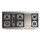 ILVE Majestic III 60-Inch Dual Fuel Range with 9 Sealed Burners + Griddle, 5.8 cu. ft. Oven, Antique White with Copper Trim, Liquid Propane, Triple Glass Door, UM60FNR3AWPLP