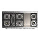 ILVE Majestic III 60-Inch Dual Fuel Range with 9 Sealed Burners + Griddle, 5.8 cu. ft. Oven, Burgundy with Chrome Trim, Liquid Propane, Triple Glass Door, UM60FNR3BUCLP