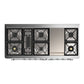 ILVE Majestic III 60-Inch Dual Fuel Range with 9 Sealed Burners + Griddle, 5.8 cu. ft. Oven, Emerald Green with Chrome Trim, Natural Gas, Triple Glass Door, UM60FNR3EGC