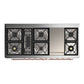 ILVE Majestic III 60-Inch Dual Fuel Range with 9 Sealed Burners + Griddle, 5.8 cu. ft. Oven, Stainless Steel with Copper Trim, Liquid Propane, Triple Glass Door, UM60FNR3SSPLP
