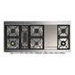 ILVE Majestic III 60-Inch Dual Fuel Range with 9 Sealed Burners + Griddle, 5.8 cu. ft. Oven, Burgundy with Chrome Trim, Natural Gas, Solid Door, UM60FQNR3BUC
