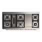 ILVE Majestic III 60-Inch Dual Fuel Range with 9 Sealed Burners + Griddle, 5.8 cu. ft. Oven, Mightnight Blue with Copper Trim, Liquid Propane, Solid Door, UM60FQNR3MBPLP