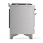 ILVE Majestic III 60-Inch Dual Fuel Range with 9 Sealed Burners + Griddle, 5.8 cu. ft. Oven, Stainless Steel with Chrome Trim, Natural Gas, Solid Door, UM60FQNR3SSC