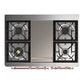 ILVE Majestic III 40-Inch Dual Fuel Range with 6 Sealed Burners + Griddle, 3.82 cu. ft. Oven, Emerald Green with Copper Trim, Natural Gas, Triple Glass Door, UMD40FNR3EGP