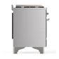 ILVE Majestic III 40-Inch Dual Fuel Range with 6 Sealed Burners + Griddle, 3.82 cu. ft. Oven, Stainless Steel with Chrome Trim, Liquid Propane, Triple Glass Door, UMD40FNR3SSCLP
