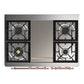 ILVE Majestic III 40-Inch Dual Fuel Range with 6 Sealed Burners + Griddle, 3.82 cu. ft. Oven, Blue Grey with Copper Trim, Liquid Propane, Solid Door, UMD40FQNR3BGPLP