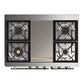 ILVE Majestic III 40-Inch Dual Fuel Range with 6 Sealed Burners + Griddle, 3.82 cu. ft. Oven, Emerald Green with Burnished Trim, Liquid Propane, Solid Door, UMD40FQNR3EGBLP