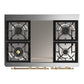 ILVE Majestic III 40-Inch Dual Fuel Range with 6 Sealed Burners + Griddle, 3.82 cu. ft. Oven, Emerald Green with Brass Trim, Natural Gas, Solid Door, UMD40FQNR3EGG