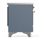 ILVE Majestic III 40-Inch Induction Range with 6 Induction Elements, 3.82 cu. ft. Oven, Blue Grey with Chrome Trim, Triple Glass Door, UMDIB40NR3BGC