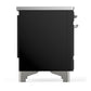 ILVE Majestic III 40-Inch Induction Range with 6 Induction Elements, 3.82 cu. ft. Oven, Glossy Black with Chrome Trim, Triple Glass Door, UMDIB40NR3BKC