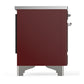 ILVE Majestic III 40-Inch Induction Range with 6 Induction Elements, 3.82 cu. ft. Oven, Burgundy with Chrome Trim, Triple Glass Door, UMDIB40NR3BUC