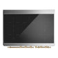 ILVE Majestic III 40-Inch Induction Range with 6 Induction Elements, 3.82 cu. ft. Oven, Burgundy with Brass Trim, Triple Glass Door, UMDIB40NR3BUG