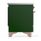 ILVE Majestic III 40-Inch Induction Range with 6 Induction Elements, 3.82 cu. ft. Oven, Emerald Green with Copper Trim, Triple Glass Door, UMDIB40NR3EGP