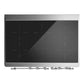 ILVE Majestic III 40-Inch Induction Range with 6 Induction Elements, 3.82 cu. ft. Oven, White with Chrome Trim, Triple Glass Door, UMDIB40NR3WHC