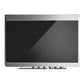 ILVE Majestic III 40-Inch Induction Range with 6 Induction Elements, 3.82 cu. ft. Oven, Antique White with Burnished Trim, Solid Door, UMDIB40QNR3AWB