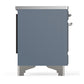 ILVE Majestic III 40-Inch Induction Range with 6 Induction Elements, 3.82 cu. ft. Oven, Blue Grey with Chrome Trim, Solid Door, UMDIB40QNR3BGC
