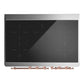 ILVE Majestic III 40-Inch Induction Range with 6 Induction Elements, 3.82 cu. ft. Oven, Glossy Black with Copper Trim, Solid Door, UMDIB40QNR3BKP