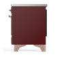 ILVE Majestic III 40-Inch Induction Range with 6 Induction Elements, 3.82 cu. ft. Oven, Burgundy with Copper Trim, Solid Door, UMDIB40QNR3BUP