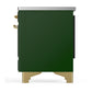 ILVE Majestic III 40-Inch Induction Range with 6 Induction Elements, 3.82 cu. ft. Oven, Emerald Green with Brass Trim, Solid Door, UMDIB40QNR3EGG