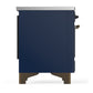 ILVE Majestic III 40-Inch Induction Range with 6 Induction Elements, 3.82 cu. ft. Oven, Mightnight Blue with Burnished Trim, Solid Door, UMDIB40QNR3MBB