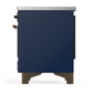 ILVE Majestic III 40-Inch Induction Range with 6 Induction Elements, 3.82 cu. ft. Oven, Mightnight Blue with Burnished Trim, Solid Door, UMDIB40QNR3MBB