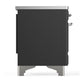 ILVE Majestic III 40-Inch Induction Range with 6 Induction Elements, 3.82 cu. ft. Oven, Matte Graphite with Chrome Trim, Solid Door, UMDIB40QNR3MGC