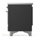 ILVE Majestic III 40-Inch Induction Range with 6 Induction Elements, 3.82 cu. ft. Oven, Matte Graphite with Chrome Trim, Solid Door, UMDIB40QNR3MGC