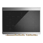ILVE Majestic III 40-Inch Induction Range with 6 Induction Elements, 3.82 cu. ft. Oven, Matte Graphite with Brass Trim, Solid Door, UMDIB40QNR3MGG