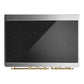 ILVE Majestic III 40-Inch Induction Range with 6 Induction Elements, 3.82 cu. ft. Oven, Stainless Steel with Brass Trim, Solid Door, UMDIB40QNR3SSG
