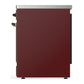ILVE Majestic III 30-Inch Induction Range with 4 Induction Elements, 4 cu. ft. Oven, Burgundy with Burnished Trim, Triple Glass Door, UMIB30NR3BUB