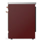 ILVE Majestic III 30-Inch Induction Range with 4 Induction Elements, 4 cu. ft. Oven, Burgundy with Copper Trim, Triple Glass Door, UMIB30NR3BUP