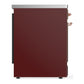 ILVE Majestic III 30-Inch Induction Range with 4 Induction Elements, 4 cu. ft. Oven, Burgundy with Copper Trim, Triple Glass Door, UMIB30NR3BUP