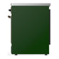 ILVE Majestic III 30-Inch Induction Range with 4 Induction Elements, 4 cu. ft. Oven, Emerald Green with Burnished Trim, Triple Glass Door, UMIB30NR3EGB